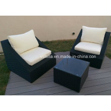 Outsunny 3-Piece Outdoor Stacking Rattan fauteuil en osier